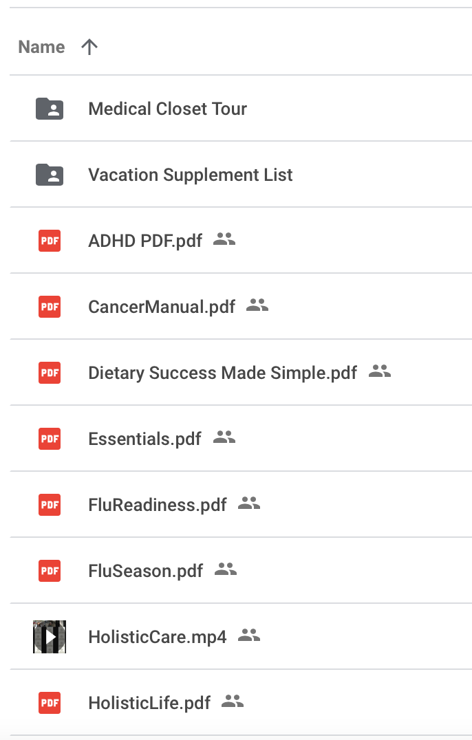 Health Master Folder